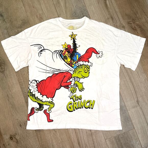 Merry Grinchmas How The Grinch Stole Christmas All Over Print Mens Size XXL - Picture 1 of 6